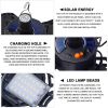 1PC Solar Garage Light with USB – 5-Panel Deformable
