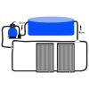 Curved Pool Solar Heating Panels 2 pcs 28.5"x18.1"