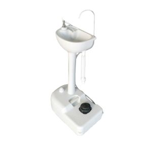 Portable Outdoor Washbasin (Color: White)