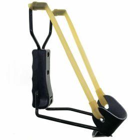 Folding Compact Hunting Slingshot (Color: Black)