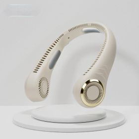 Turbine Neck Fan for Outdoor, Hiking, Running & Cycling (Color: White)