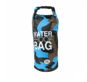 Camouflage waterproof outdoor drifting bucket beach bag (Option: Light blue-30L)