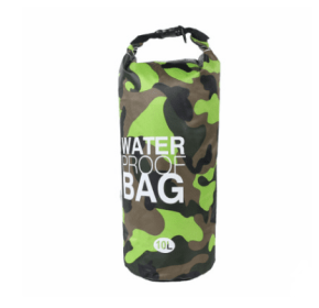 Camouflage waterproof outdoor drifting bucket beach bag (Option: Green-20L)