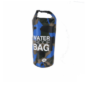 Camouflage waterproof outdoor drifting bucket beach bag (Option: Dark blue-20L)