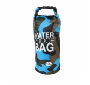 Camouflage waterproof outdoor drifting bucket beach bag (Option: Light blue-5L)
