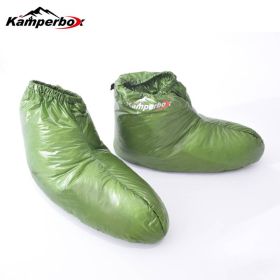 Kamperbox Camping Down Socks (Color: Green)