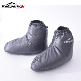Kamperbox Camping Down Booties For Sleeping Bag (Option: LOWSOCKS GREY)