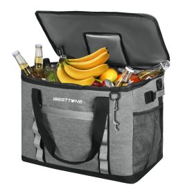Cooler Bag, Portable For Grocery Shopping, Camping (Color: Black)