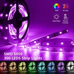 RGB 5050 Flexible Led Strip Lights SMD 12V DC (Option: Color)