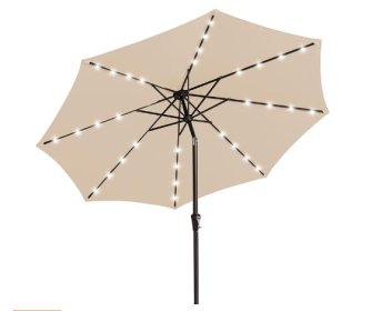 Nix KS All-iron Lamp Beads In The Pillar Umbrella (Option: Beige9 FT)