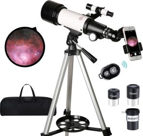 Astronomical Refracting Telescope , Multi-coated And Wireless Remote Control (Option: Black and white)