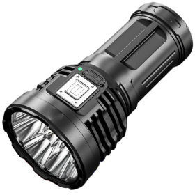 Super Bright 30W LED Torch Flashlight – USB Rechargeable 1500mAh Mini Outdoor & Emergency Light (Color: Black)